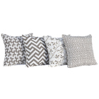 Kit De Almofadas Cheias Decorativas Estampadas Jacquard 04 Pe