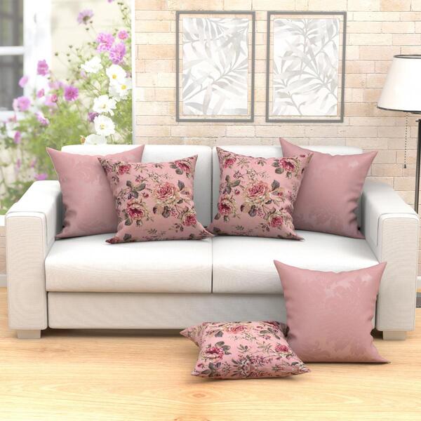 Kit De Almofadas Grandes Decorativas 60cm X 60cm 6 Unidades C