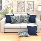 Kit De Almofadas Vivace Azul 6 Unidades Cheias 60cm X 60cm Co