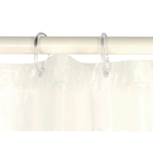 Kit de Argolas de Cortina para Banheiro Plástico Transparente Sensea