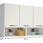 Kit De Armário Para Cozinha C/ Armario De Chão + Armario Susp