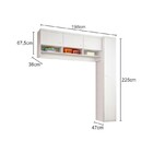 Kit De Armários Multiuso Lavanderia Eloísa 04 Portas Branco -