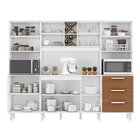 Kit De Armários Para Cozinha Mdp 8 Portas 3 Gavetas Apollo Br