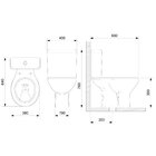 Kit De Bacia Com Caixa Acoplada E Assento Flamingo Incepa Bra