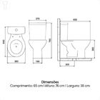 Kit De Bacia Com Caixa Acoplada E Assento Flamingo Incepa Bra