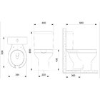 Kit De Bacia Com Caixa Assento Pp Com Abertura Frontal E Comp