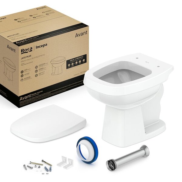 Kit De Bacia Convencional Assento Pp Com Queda Amortecida E C