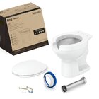 Kit De Bacia Convencional Assento Pp E Complementos De Instal