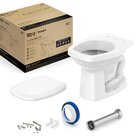Kit De Bacia Convencional Assento Pp E Complementos De Instal