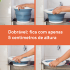 Kit De Balde Retrátil De 10l Da Oikos - 2 Unidades Azul U