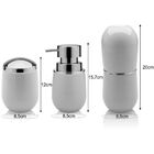 Kit De Bancada Banheiro Porta Escovas Sabonete Algodão - Bran