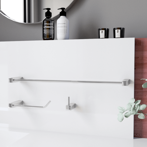 Kit De Banheiro Acessórios Metal Prátika 826pk Grego Metal