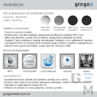 Kit De Banheiro Acessórios Metal Prátika 827pk3 Grego Metal