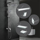 Kit De Banheiro Em Vidro Com Prateleira Classic 601cl Grego M