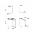 Kit De Banheiro Montado Em Madeira C/ Armário Espelho E Lavat