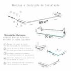 Kit De Banheiro Porta Shampoo 5 Peças Luxo Slim