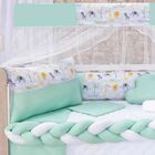 Kit De Berço Classic 11 Peças - Animais Verde