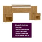 Kit De Cabeceira C/mesa Freijo Cinza Off White Flex