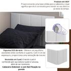 Kit De Cabeceira Solteiro Lino Sued Cinza