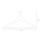 Kit de Cabides para Roupas em Geral 4 Unidades Spaceo