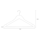 Kit de Cabides para Roupas em Geral 8 Unidades Spaceo