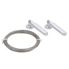 Kit de Cabo de Aço 5,00m Cromado