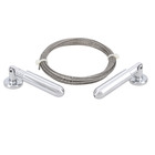 Kit de Cabo de Aço 5,00m Cromado