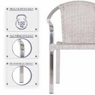 Kit De Cadeiras De Lazer Em Aluminio/fibra Sintetica 8 Unid.