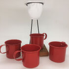 Kit De Café Individual 4 Canecas Vermelha - Coador Demolição