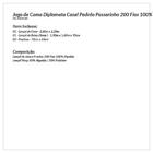 Kit De Cama Diplomata Casal Passarinho 200 Fios 100% Algodão