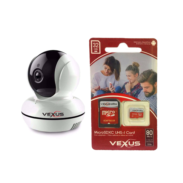 Kit de Câmera Segurança Ip Vexus Vx Ipc P7 com Cartão Memória