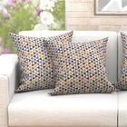 Kit De Capa De Almofada Amarela Grande 2 Unidades 60cm X 60cm