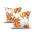 Kit De Capa De Almofada Grande Floral 2 Unidades 60cm X 60cm