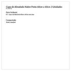 Kit De Capa De Almofada Grande Preta Listrada 60cm X 60cm 3 U