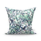 Kit De Capa De Almofada Grande Verde Estampada Folhas 60cm X