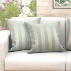 Kit De Capa De Almofada Listrada Grande 60cm X 60cm Com Zíper