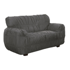 Kit De Capa Sofá 2 E 3 Lugares 21 Elásticos Cinza Realce