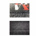 Kit de Capachos Sanitizante Love Preto e Vermelho 2 peças de 0,70x0,50m