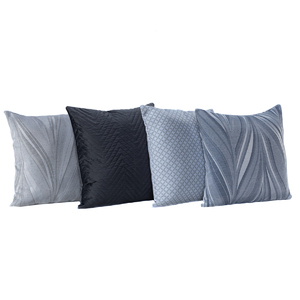 HOMESCAPES Nirvana - Federa per Cuscino Decorativo in 100% Cotone