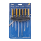 Kit Chaves de Fenda Philips c/ Rack p/ Fixação na Parede 6 pç - Western