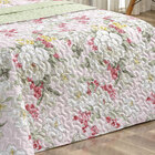 Kit De Cobre Leito Tamanho Queen 200 Fios Verde Floral Natura