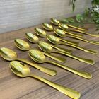 Kit De Colheres Café Dourada 12 Unidades Mimo Style