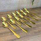 Kit De Colheres Café Dourada 12 Unidades Mimo Style