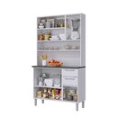 Kit De Cozinha 105cm 6 Portas Com Vidro 2 Gavetas Regina Itat