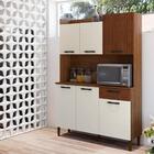 Kit De Cozinha 1 Gaveta E 6 Portas Dora  Ripado Off White