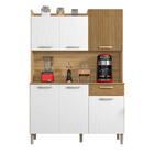 Kit De Cozinha 1 Gaveta E 6 Portas Dora Supremo Ripado