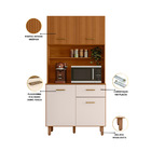 Kit De Cozinha 4 Portas 1 Gaveta 90cm New Izis- Ssx Multicois