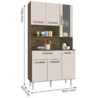 Kit De Cozinha 6 Portas E 1 Gaveta Cancun Teka Champanhe - In