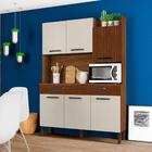 Kit De Cozinha 6 Portas E 2 Gavetas Udine Ripado Off White