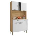 Kit De Cozinha 6 Portas Florença Freijó Supremo